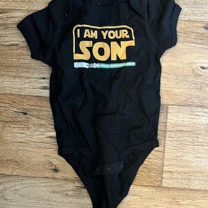 Kids Funny Onesie 12months Star Wars “I am your son”